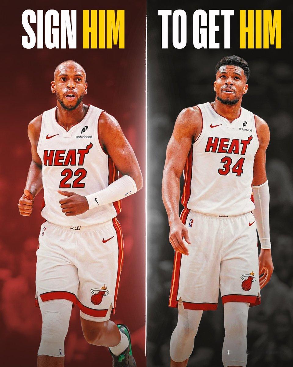 NBA交易字母哥热火 热火可以签约米德尔顿，进一步去说服字母哥加盟迈阿密，米德尔