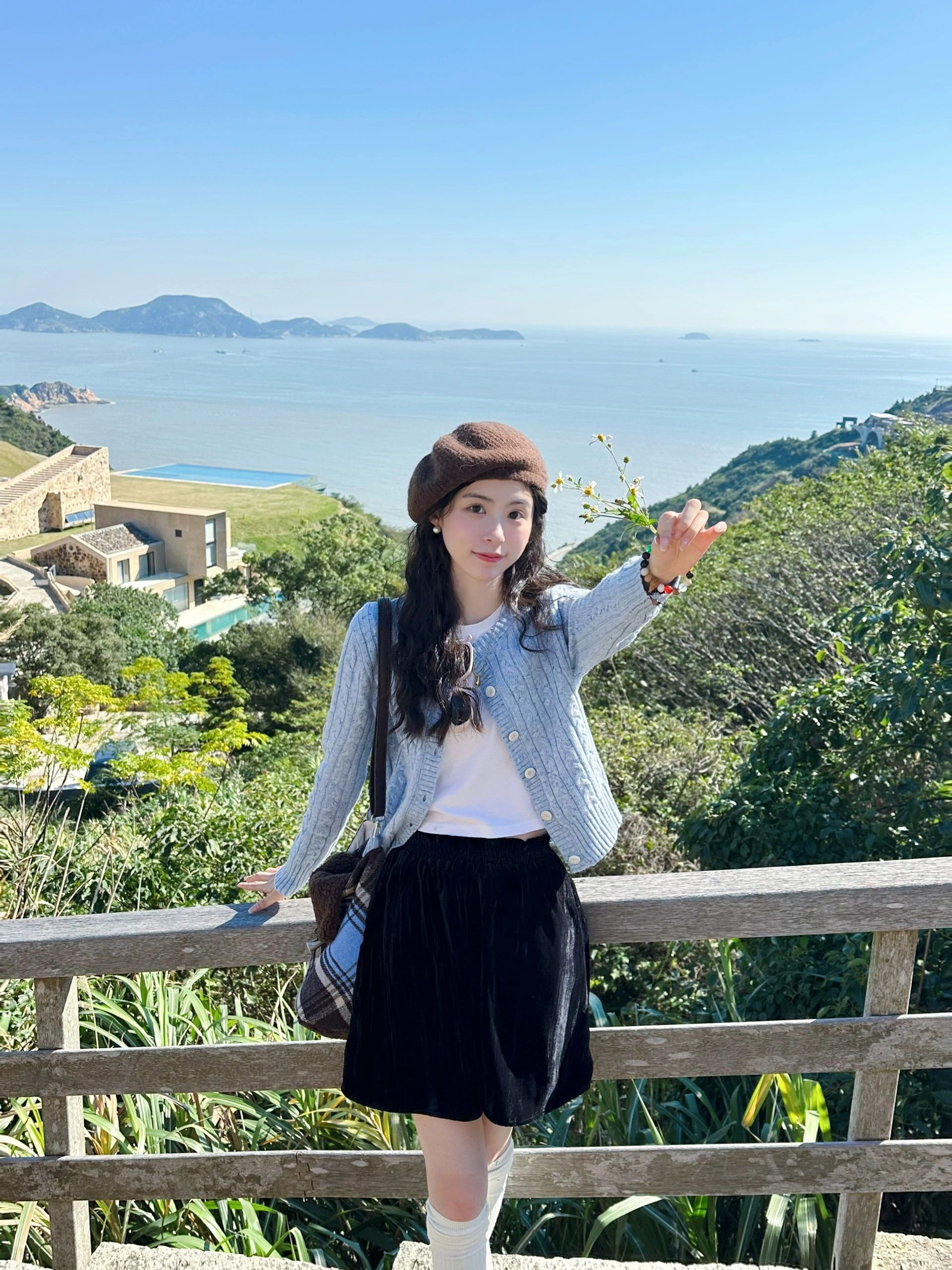 我爱日光浴！🌼👒🌊