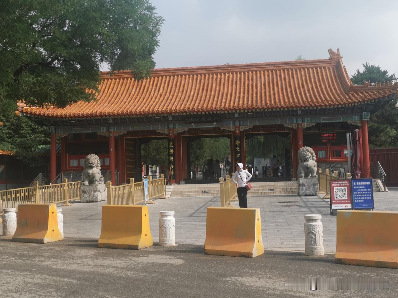 雨后八大处开门迎客，园林除枯枝守护安全

昨夜又一场急风骤雨，清晨见阳光明媚。送