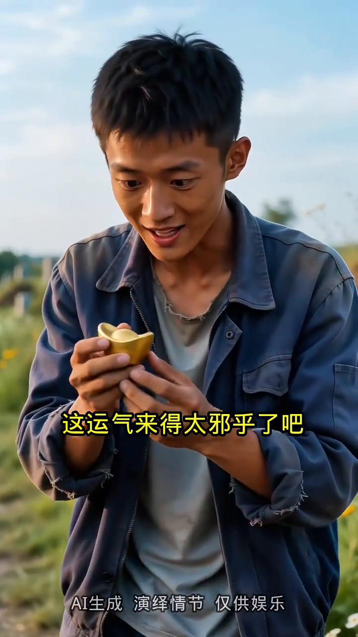 枯竹引横财。
男人把一根枯竹插进了坟头，哪料次日他拔起来一看，竟发现竹子的根部居