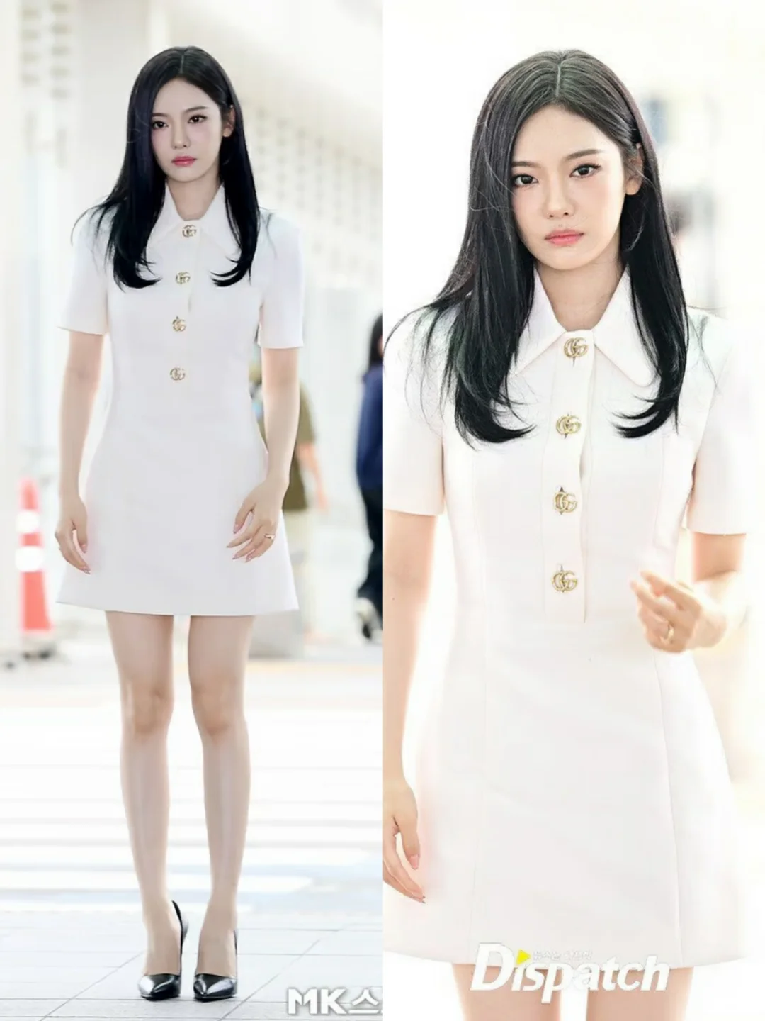 宁艺卓今日机场look 怎么会有这么完美的脸
