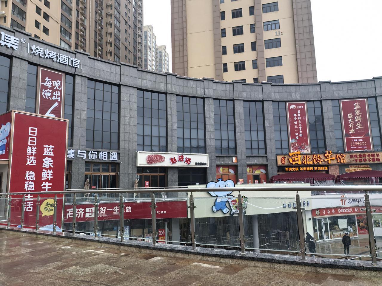 蓝象超市终于开业了。
       超市很大，东西琳琅满目，和别的超市差别不大，