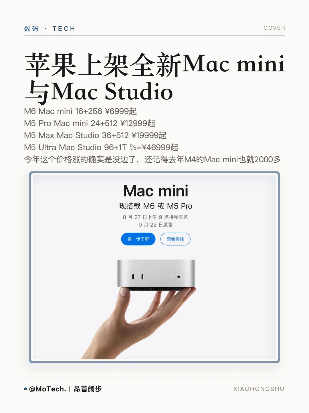 M6 Mac mini上架，好贵QAQ