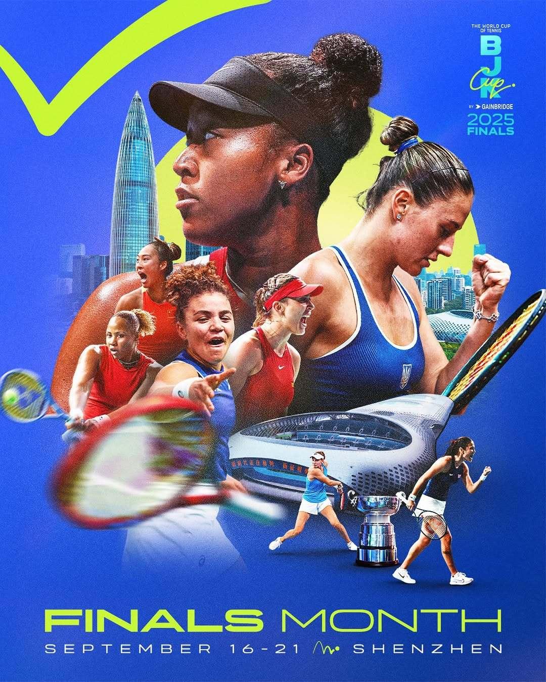 九月意味着 比利·简·金杯 决胜月🎾准备好迎接在深圳举行的女子网球世界杯🙌网