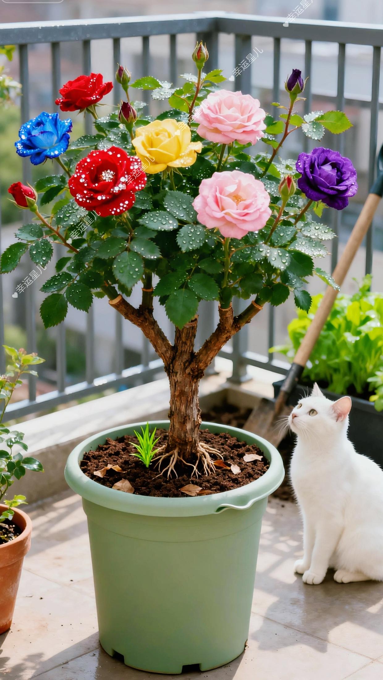 爱生活爱养花 花卉绿植 多色玫瑰花老桩 超便宜超划算 好看的花一定要分享给你