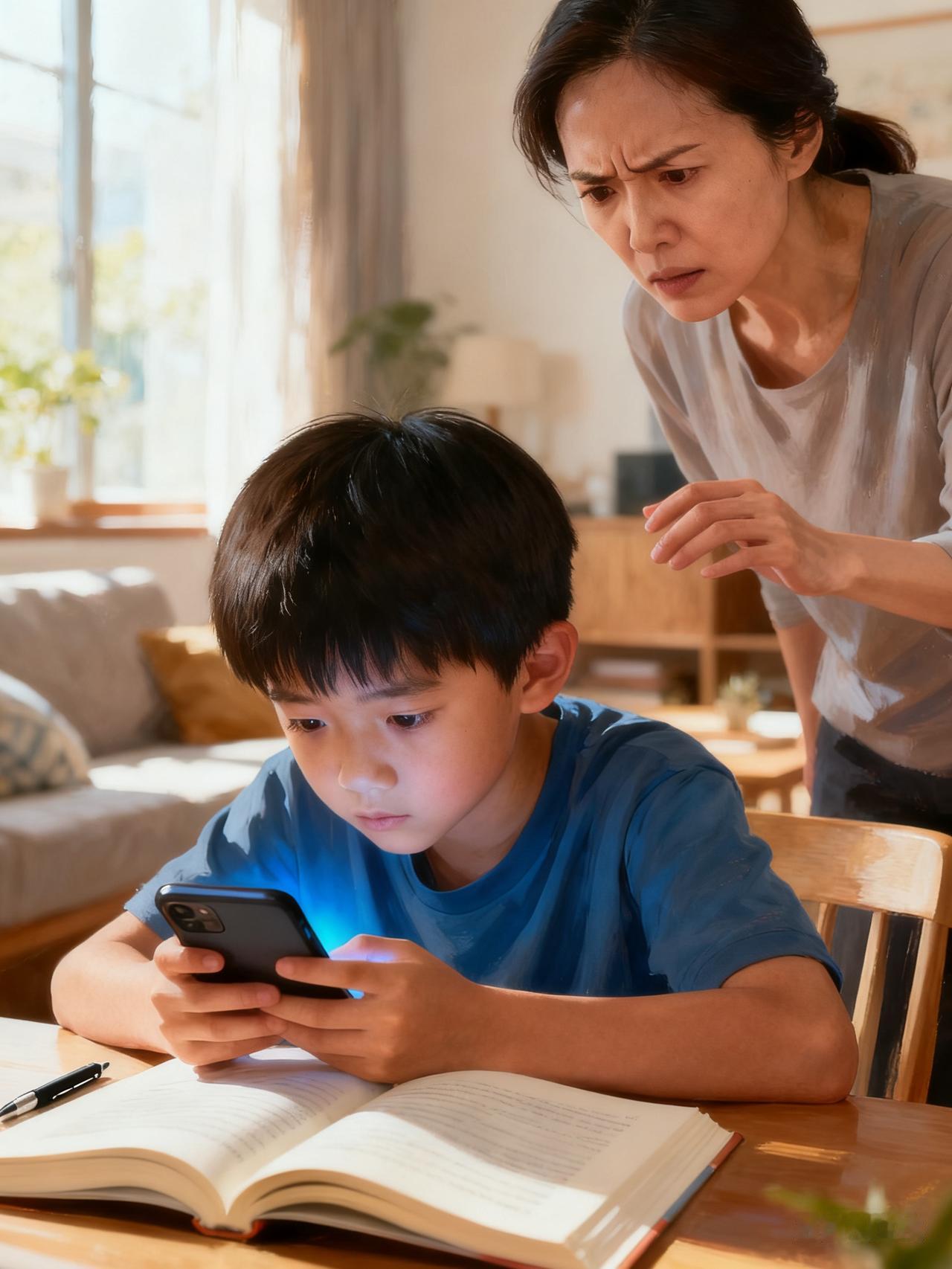 **莫让“学习”成为沉迷手机的“挡箭牌”**

当下，许多孩子会以“查资料”、“