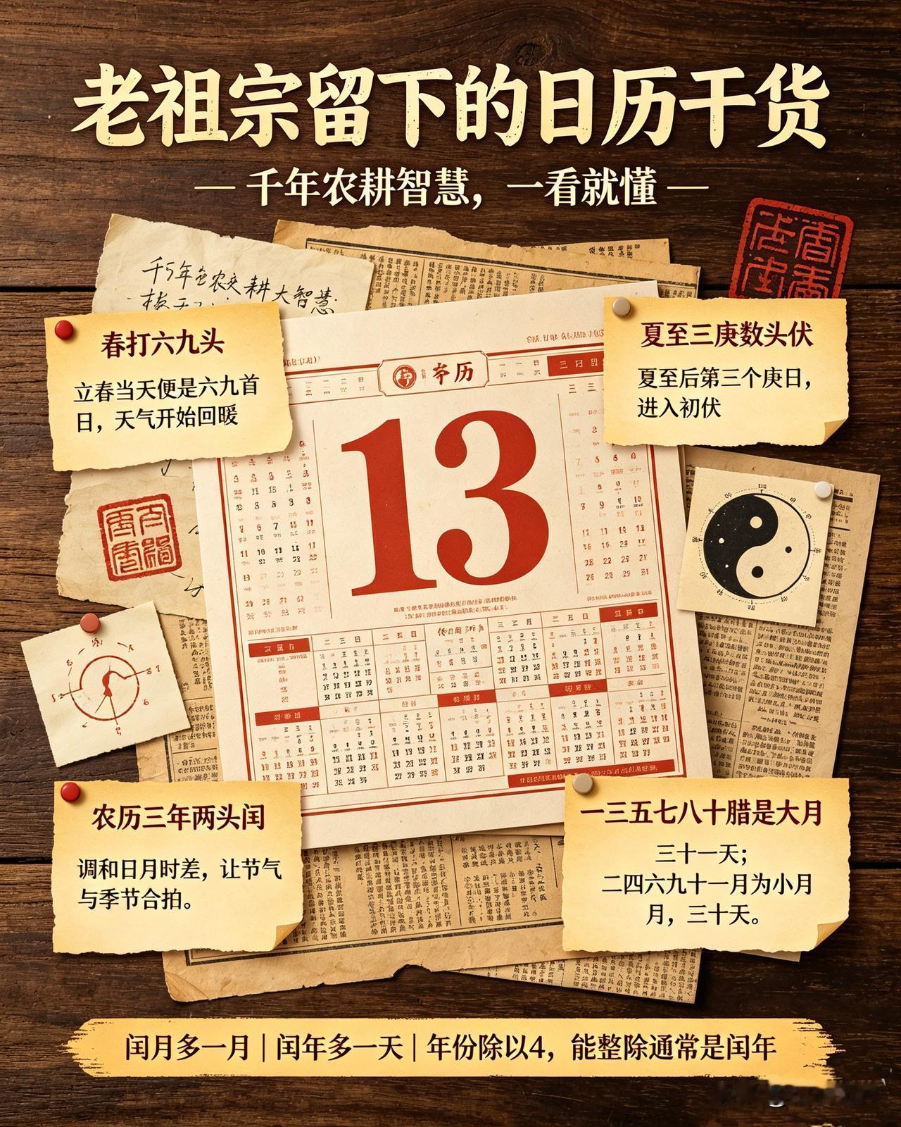 老祖宗留下的日历干货，看懂少走很多弯路
 
平常翻看日历，大多数人只看日期，殊不