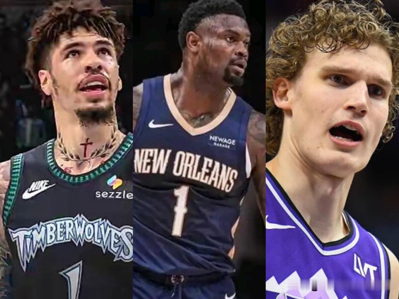 现役只有3位入选全明星但是没有打过一次季后赛的球员，他们分别是锡安，马尔卡宁，三