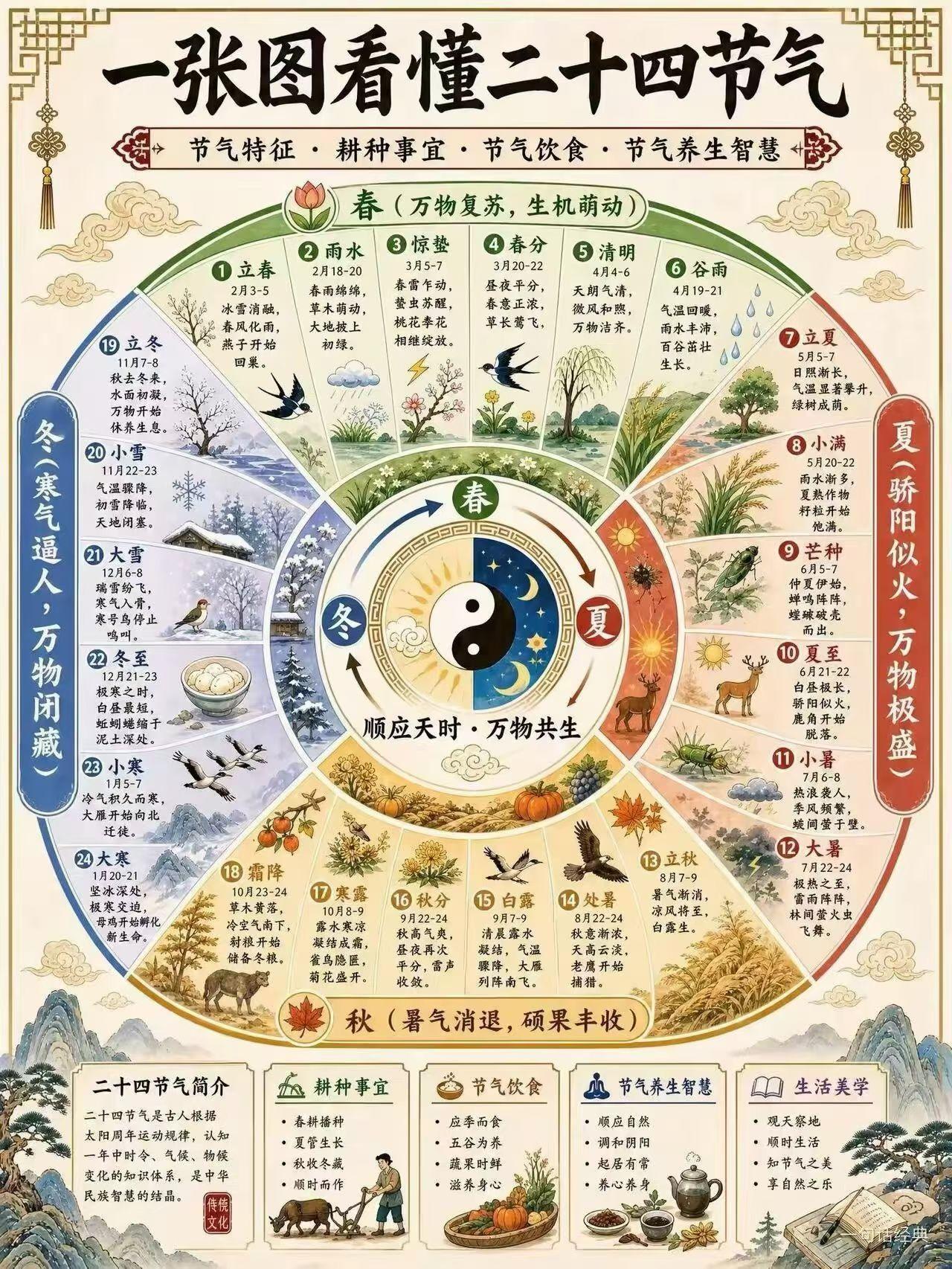 二十四节气还是很有讲究的！