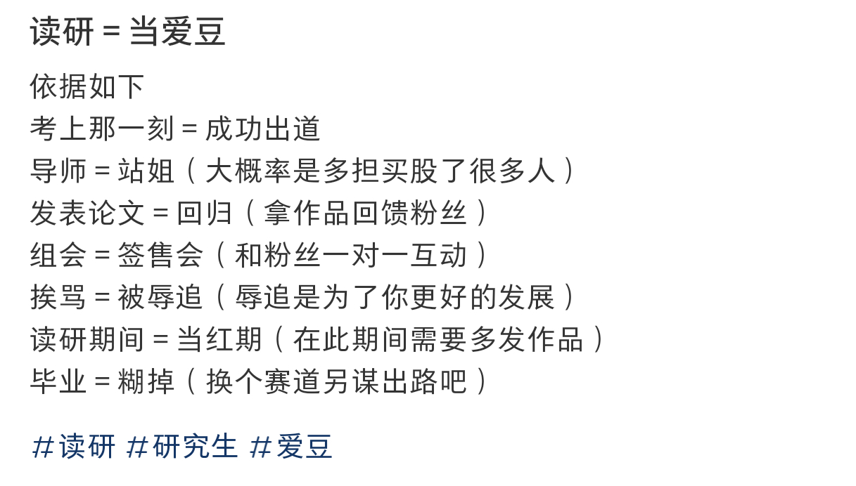 #读研等于当爱豆# 读研等于当爱豆#春日cityhappy计划# #发现研究生身