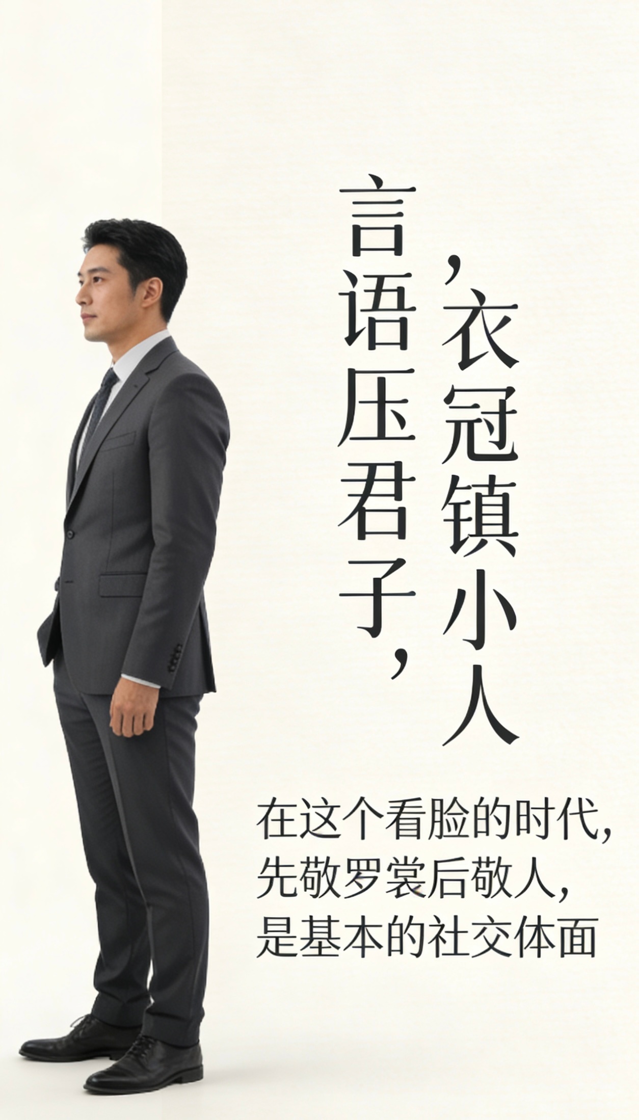 金句分享：格局开篇：一定要记住，形象要跑在能力前面。不然你的本事再大，也很容易被