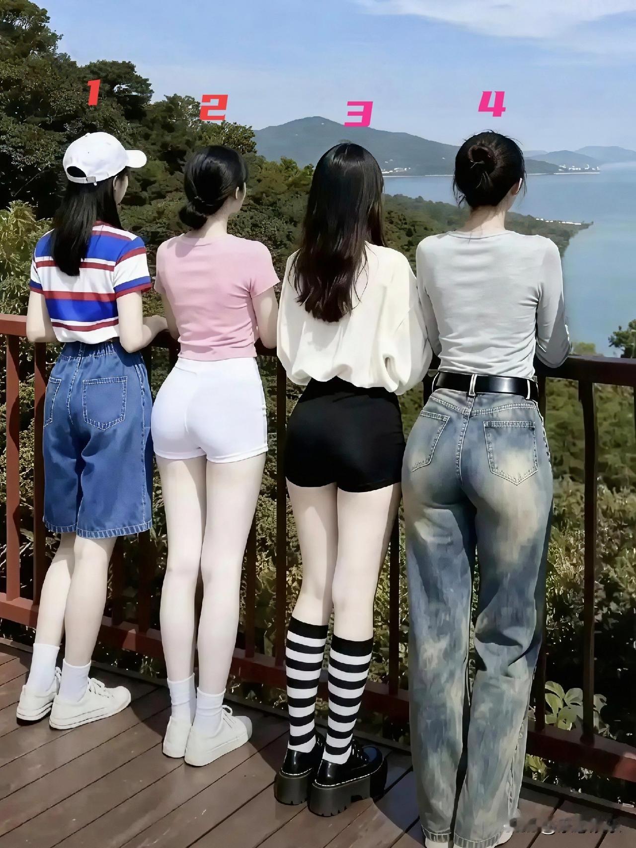 要是让你去选择四位美女，你喜欢哪一个，