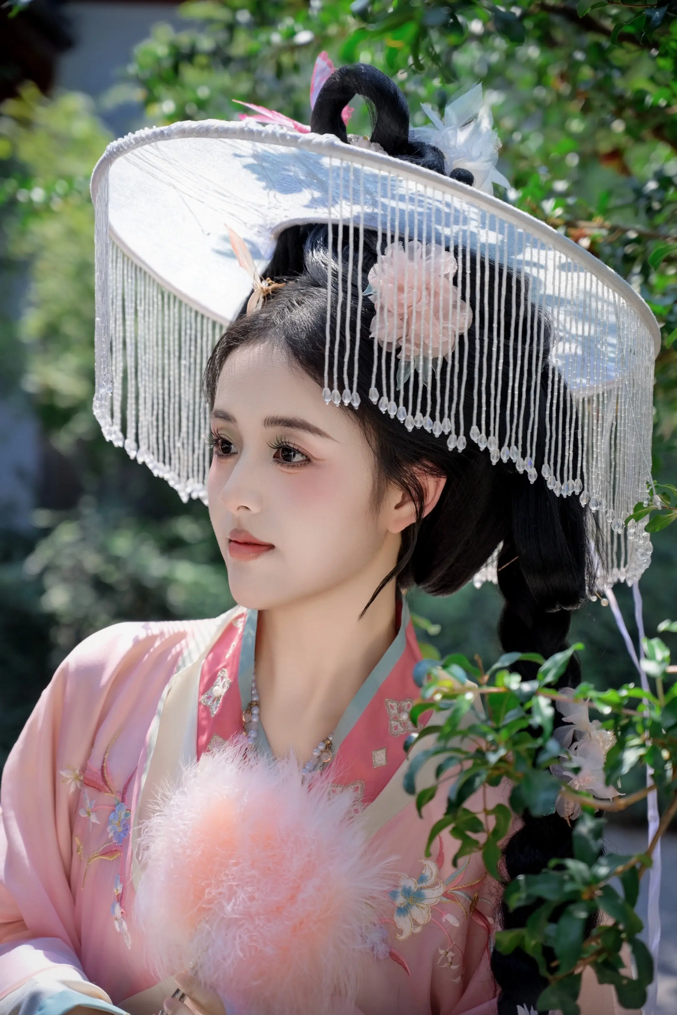 在西安当一天的帷帽花神