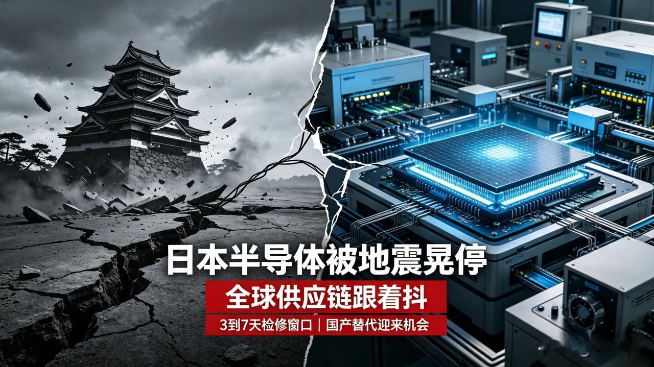 熊本地震震动全球半导体！
东京电子两座工厂紧急停工，
芯片供应链拉响警报。
 