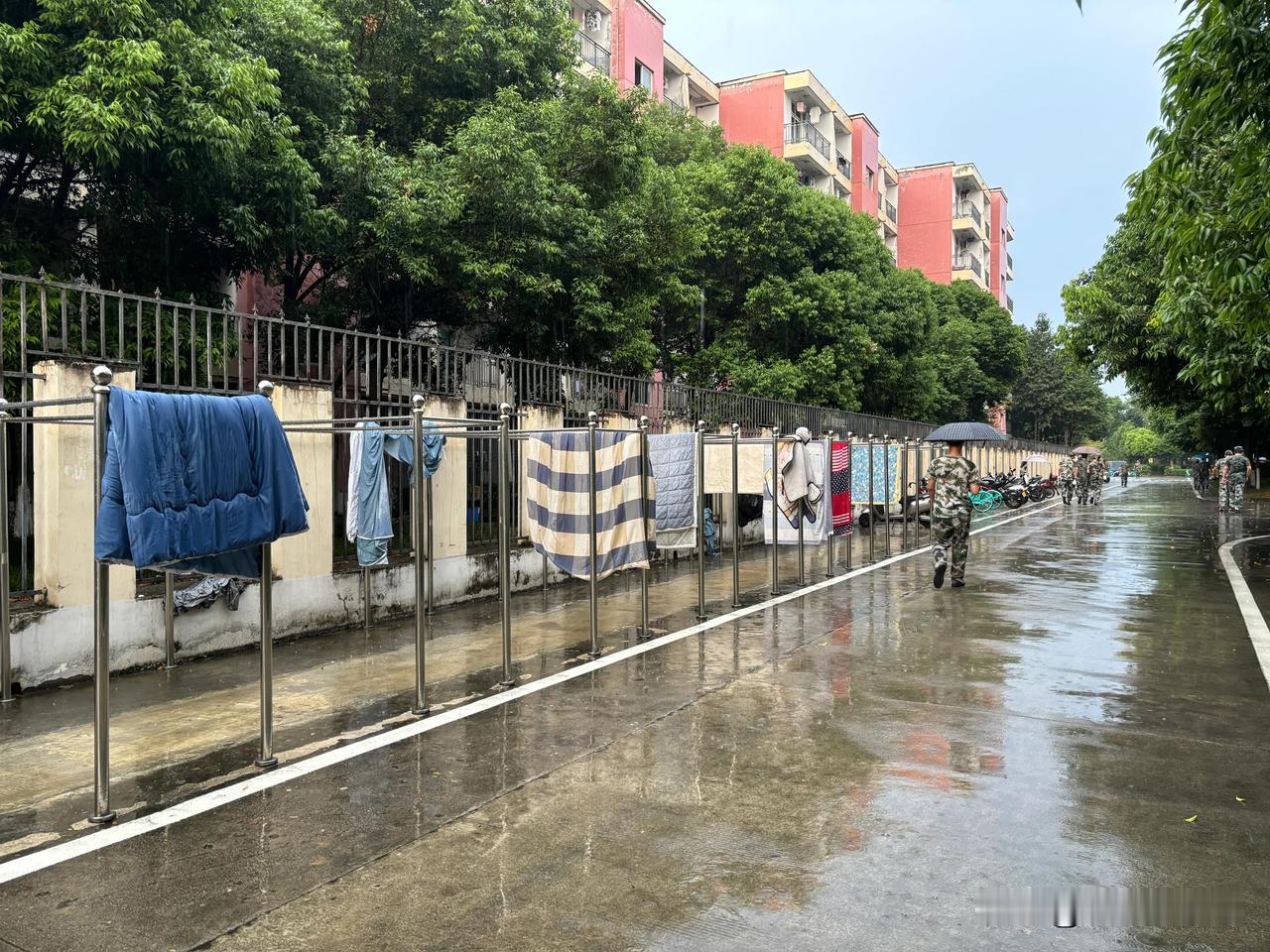 秋日生活日记成都天气热，不容易下雨，但是没想到今早起来就发现窗外飘雨，这些晾晒的