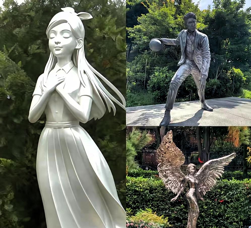 最近名人雕像讨论很多啊，高以翔，李玟，还有大S，这几个雕像放一起看，问题来了，大