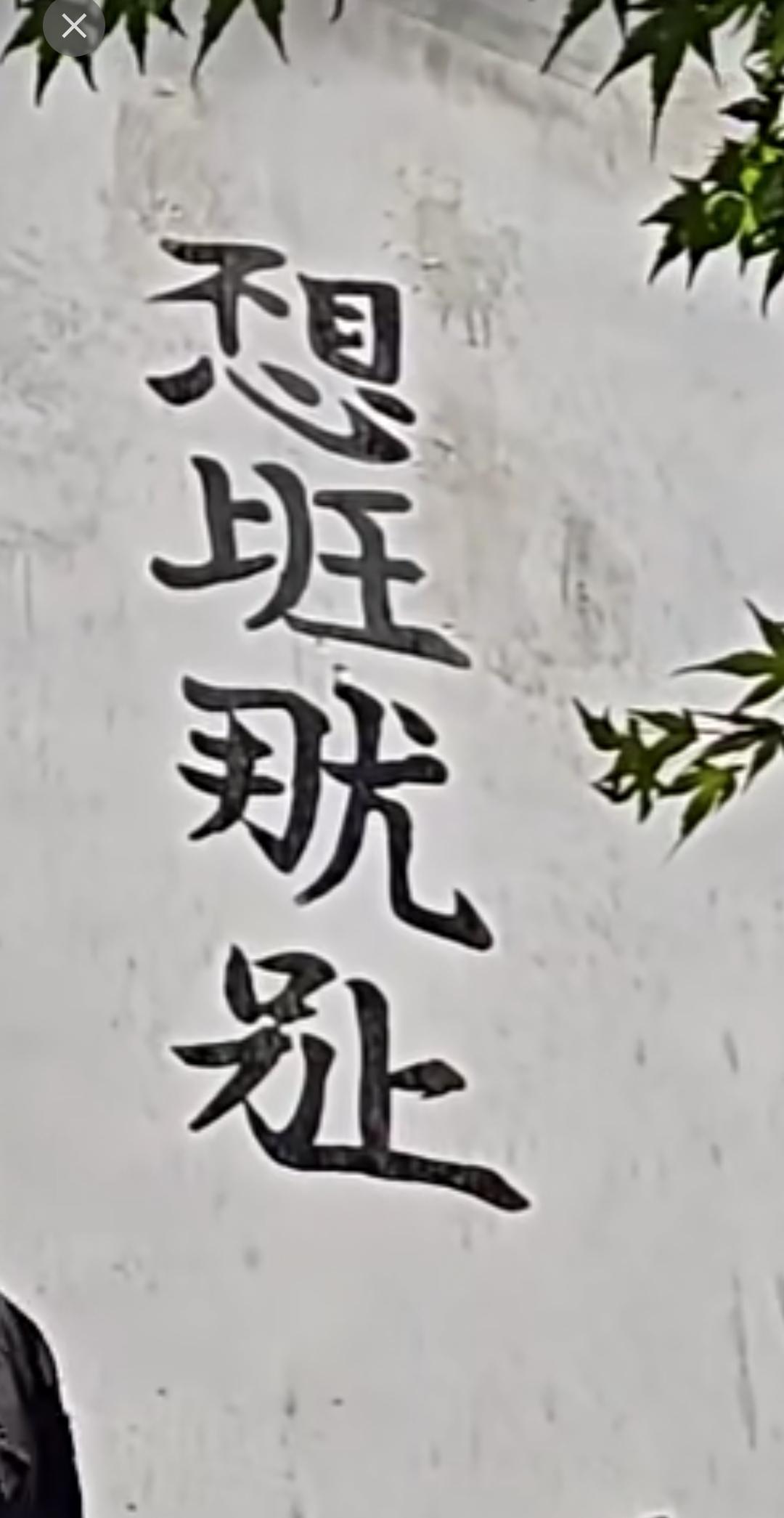 墙上的字我竟然看懂了，你看懂了吗？

  因为心中有所向往啊！自己向往的事，藏在