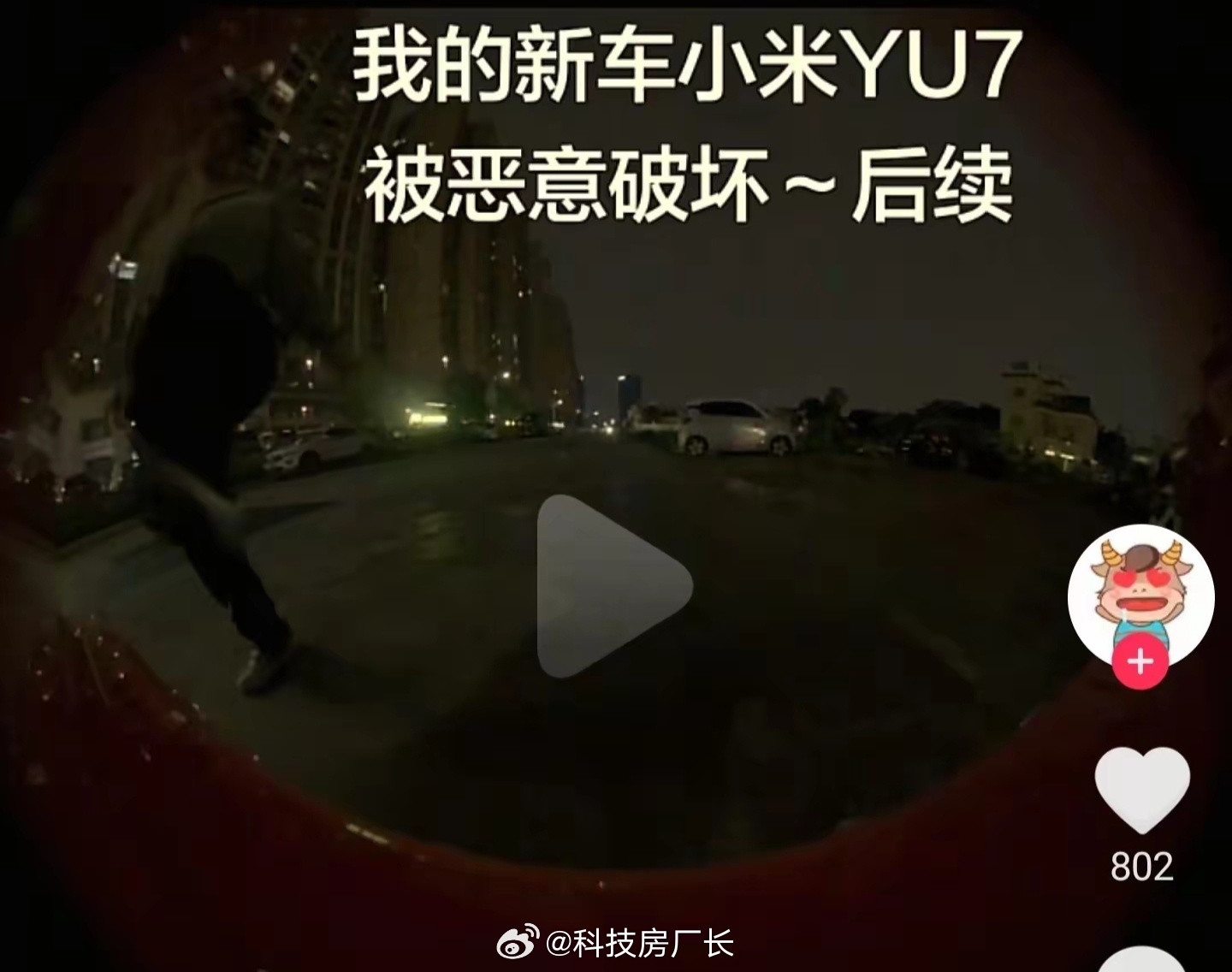 醉酒拍打小米YU7，结果赔了八千块，估计以后没人敢这么干了 