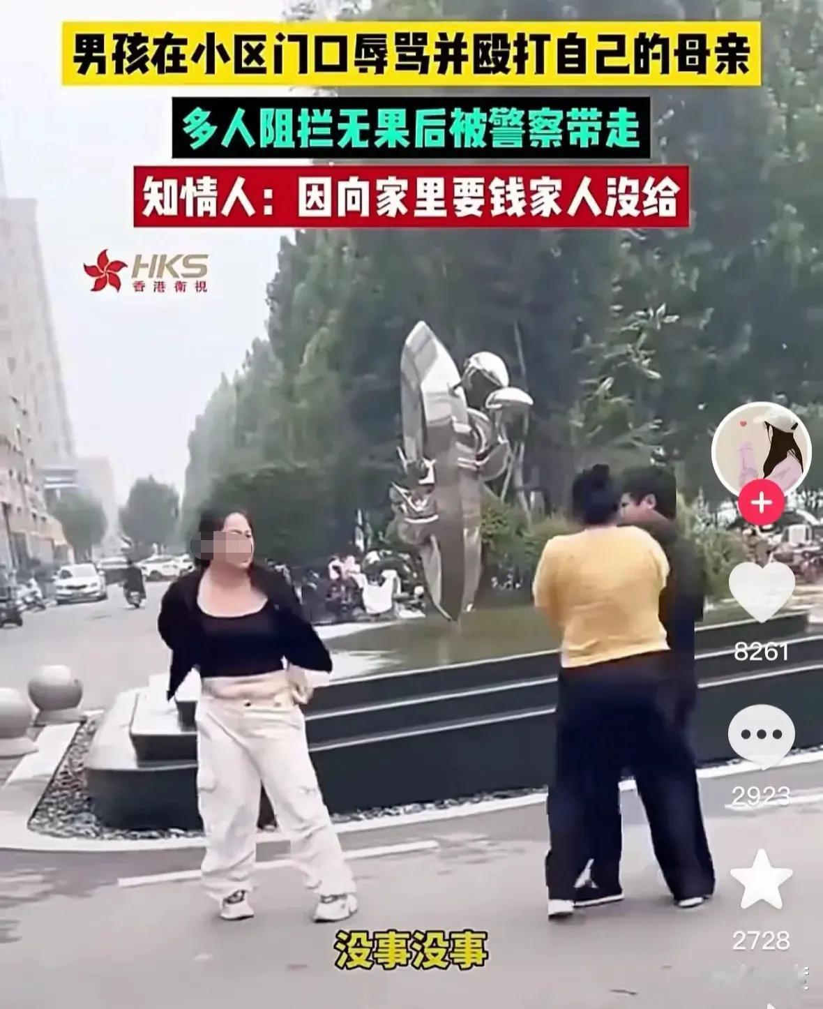 亲妈被儿子打，一点都不值得同情，完全是因为溺爱导致，孩子完全被父母惯坏了，无法无