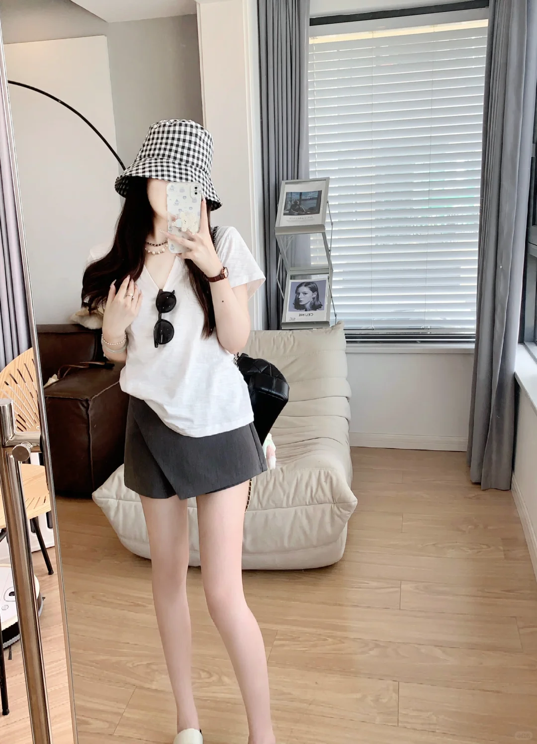 版型超级哇塞的竹节棉正肩t