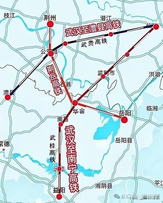 武贵高铁的走向现在基本定下来了！不过它在湖北段之前一直有南北线的争议，这条高铁对