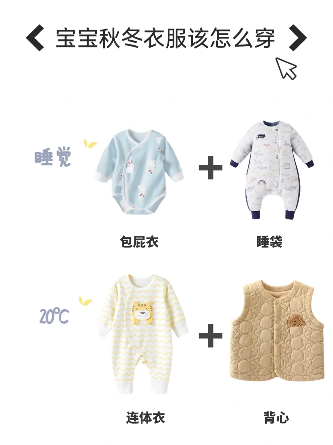 降温了🍂小月龄不同温度衣服怎么穿｜抄作业！