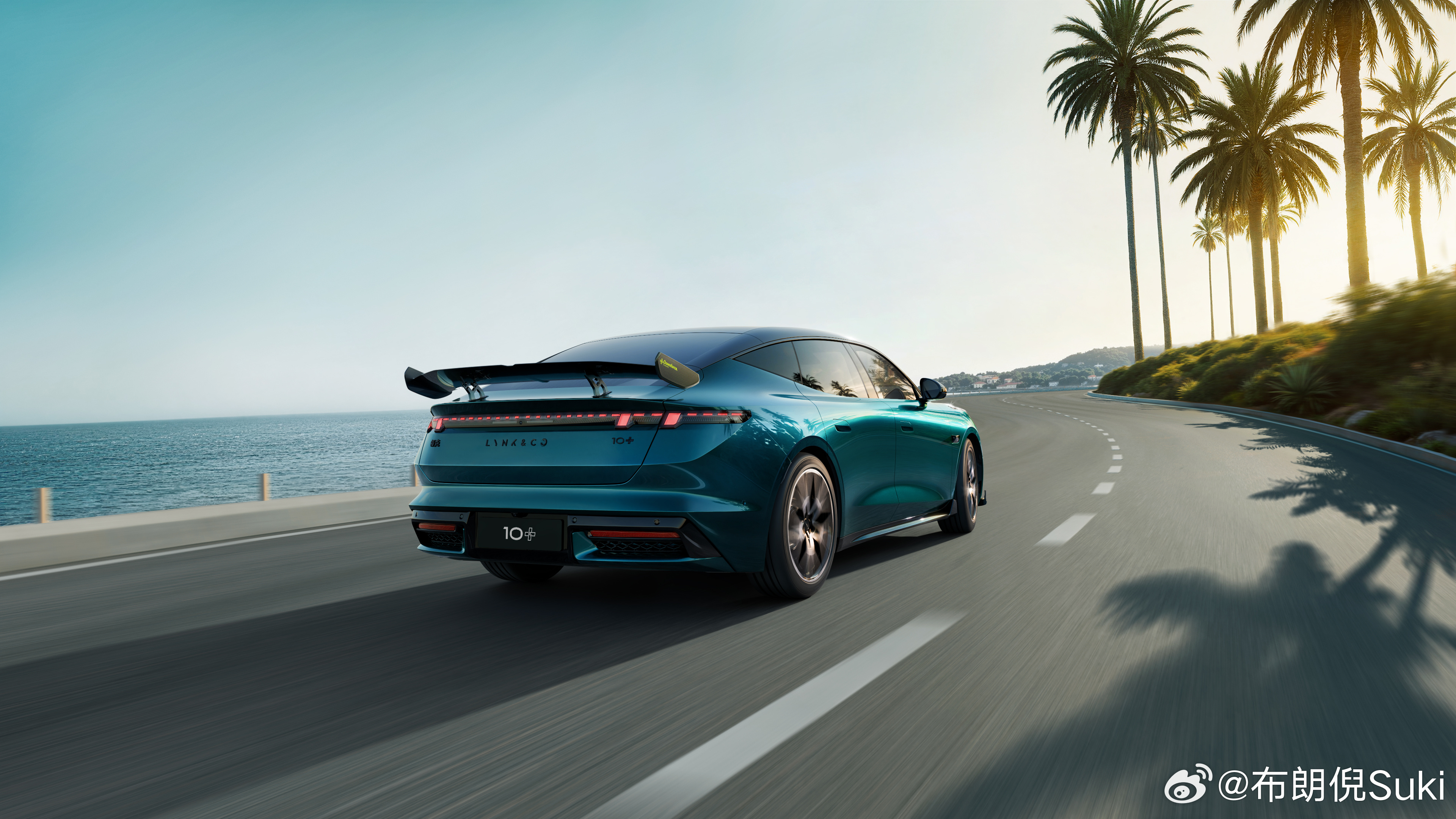 领克10➕来了！！！！继领克03➕，05➕的第三个➕系列青蓝色配碳纤维大尾翼和黄