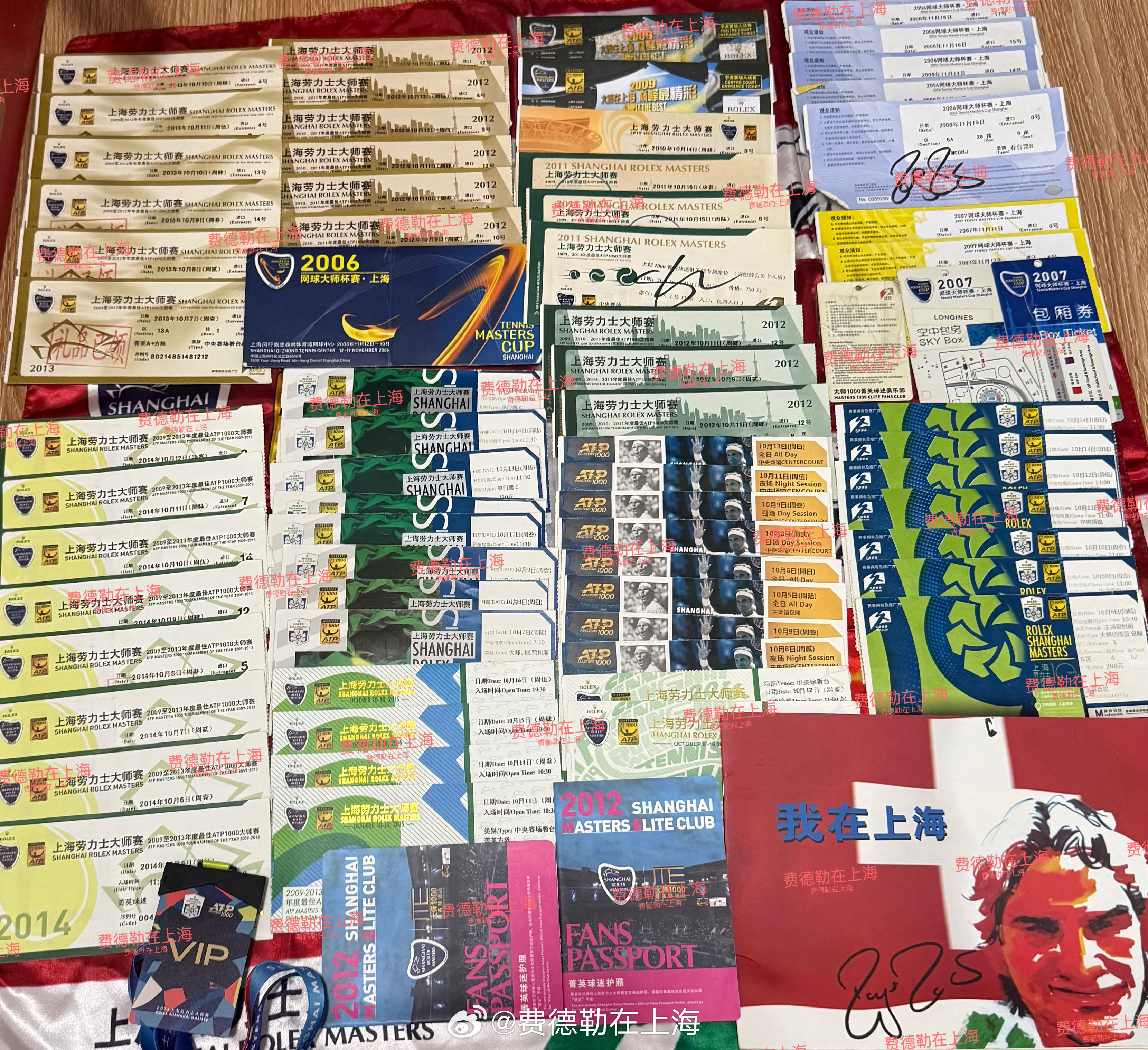 汇师上海费德勒 2005年决赛看着他缠着绷带的脚踝遗憾输给纳尔班迪安时的不甘；2
