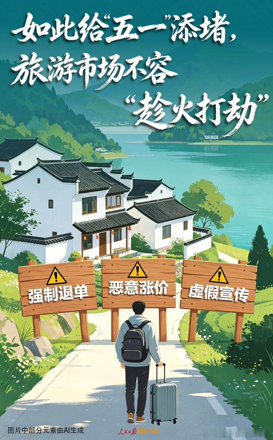 旅游市场不容趁火打劫人民日报评民宿酒店花式爽约作为常年在外打卡的旅游爱好者，真心