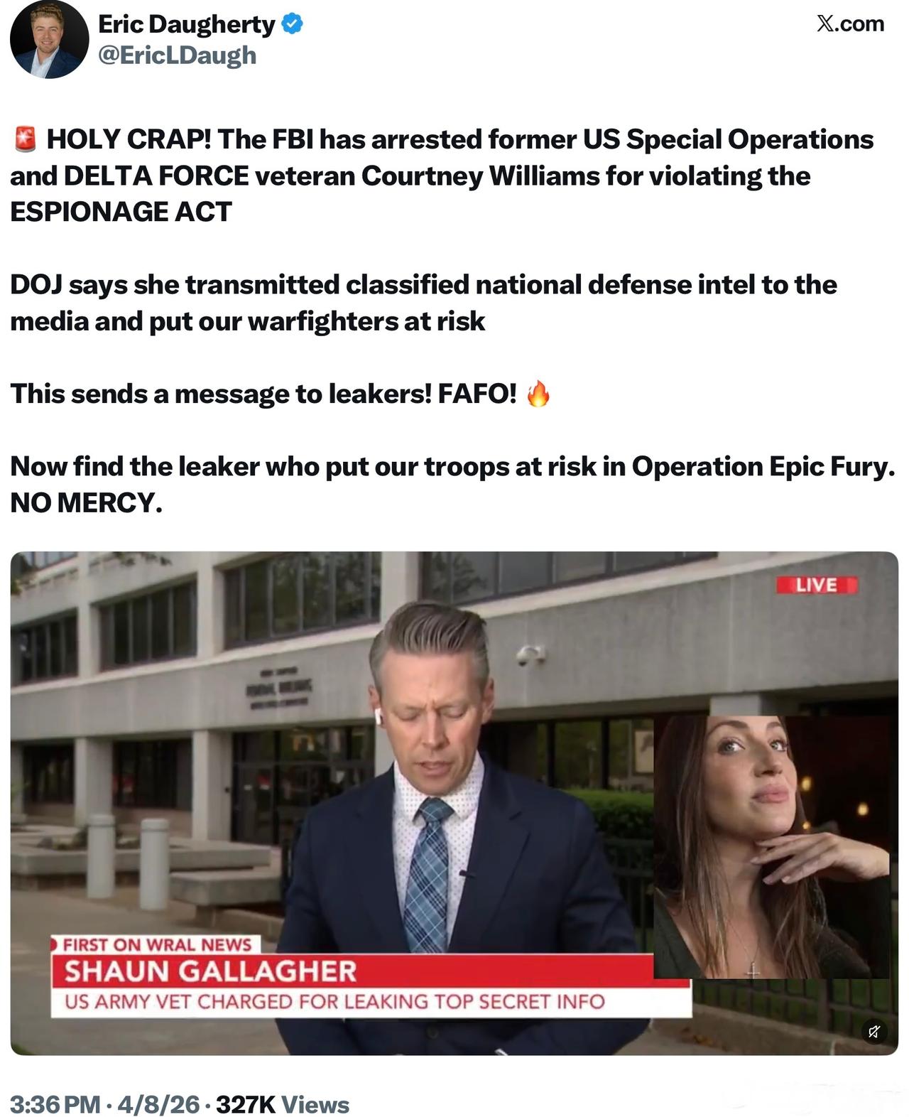 Trump新闻发布会上所说的泄密者，现已查明是曾在美国特种作战部队及“三角洲部队