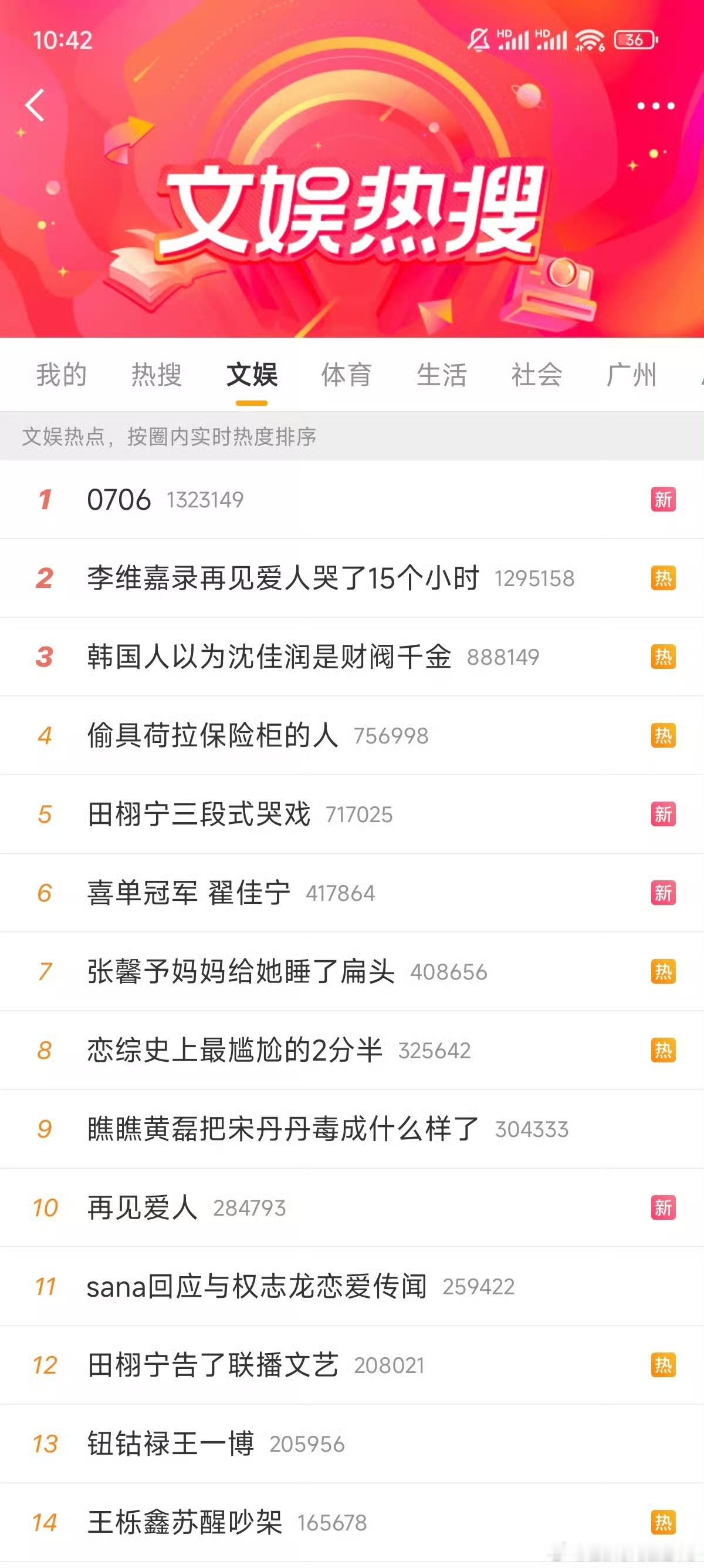 被降热度了，几分钟时间就掉下去了，现在已经掉出榜了[笑cry] ​​​