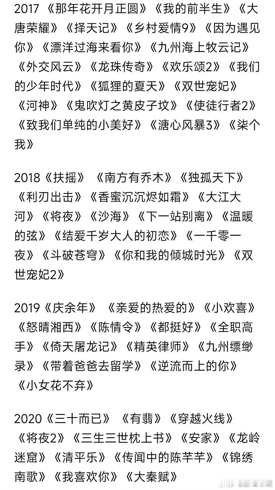 某平台自己认证的每年的年度热门剧，来看看你喜欢吗？2024年：《春色寄情人》《承
