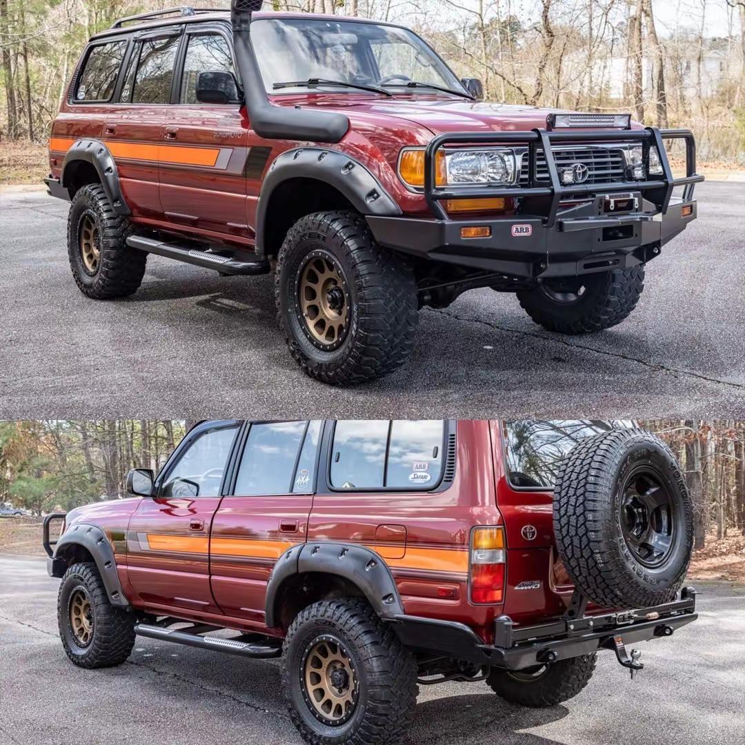 这台1996年问世的丰田兰德酷路泽，诞生于硬派越野最纯粹的年代。其搭载的1FZ-