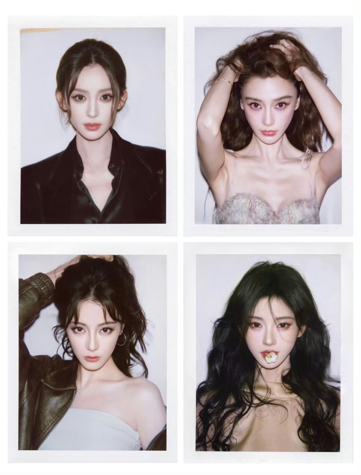 多位摄影师认证的最美的四张撕拉片，你最喜欢谁的撕拉片？古力娜扎、angelaba