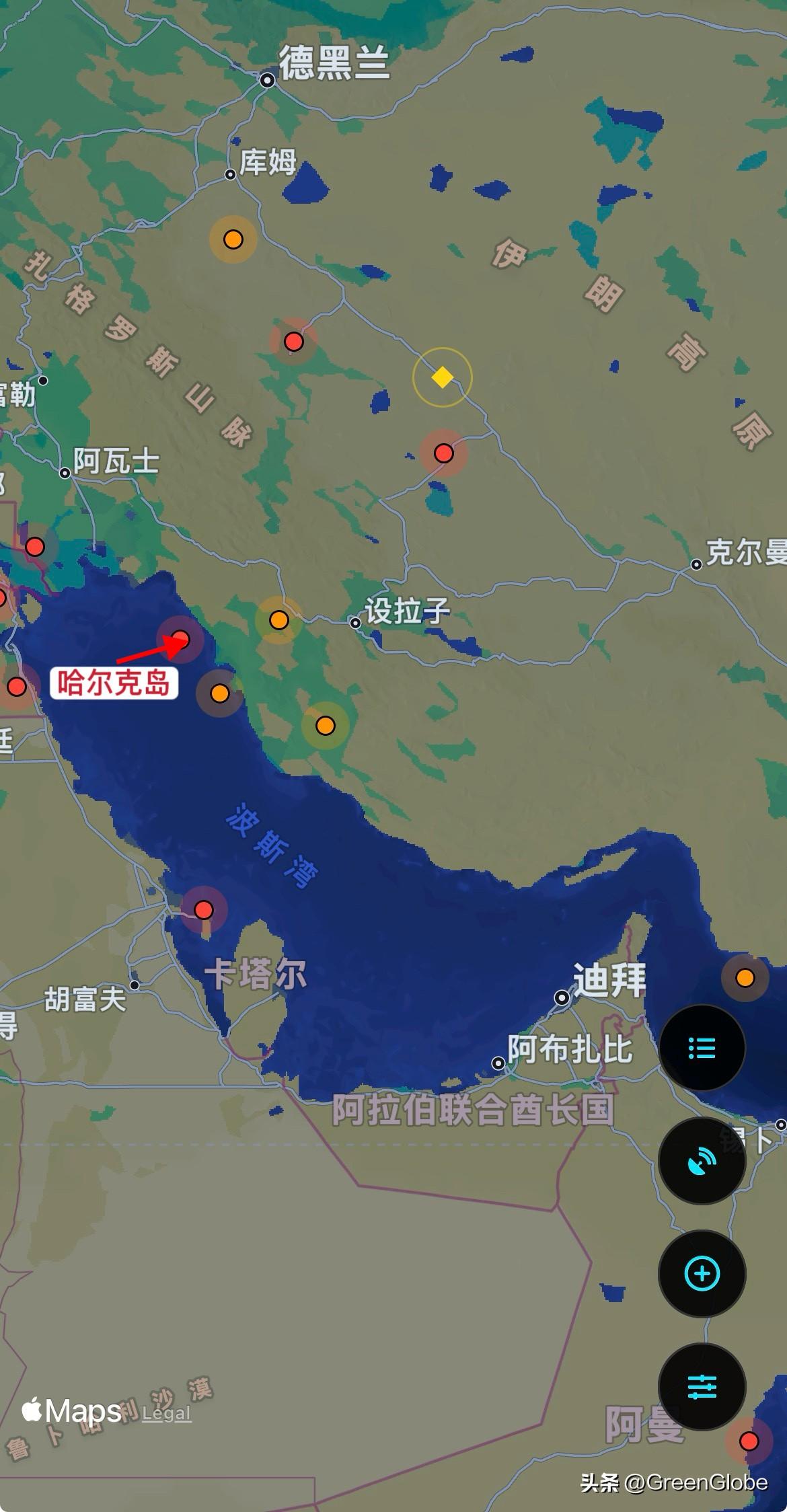 特朗普下令轰炸哈尔克岛。