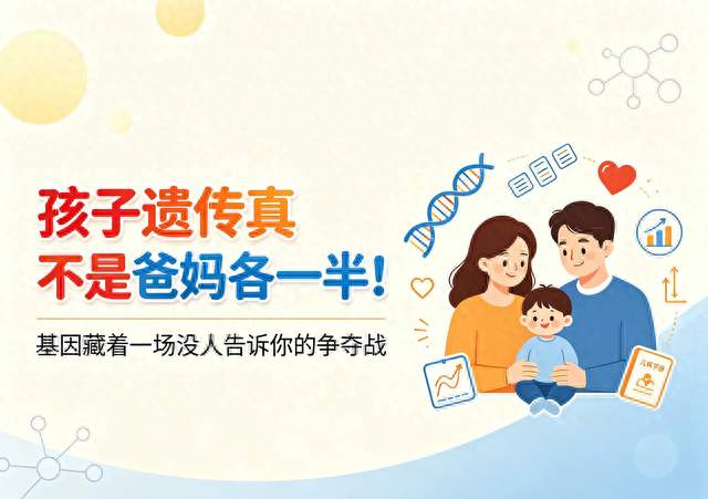 孩子遗传真不是爸妈各一半！基因藏着一场没人告诉你的争夺战