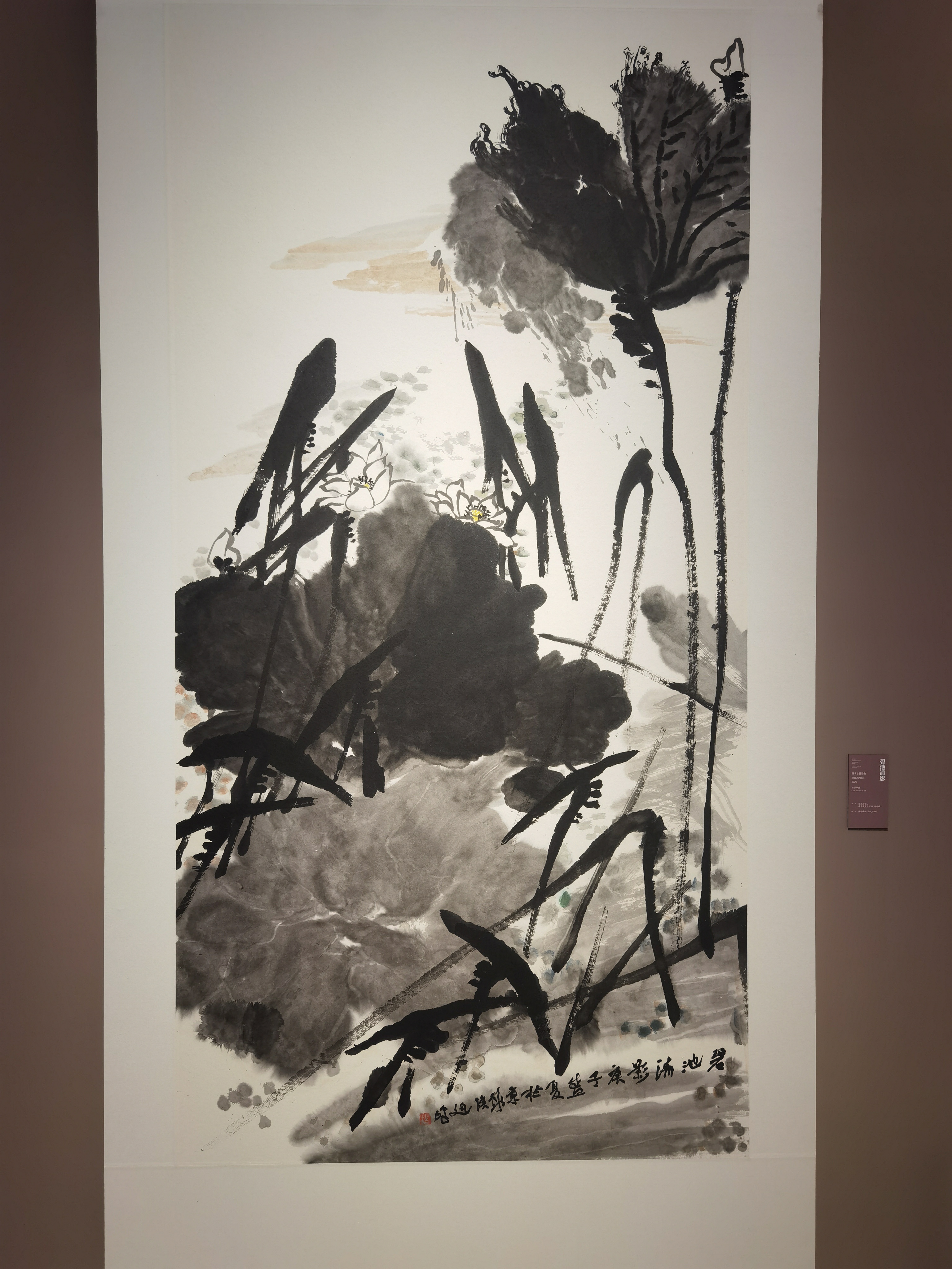 中国美术馆 侯廷锋水墨写意画：荷花 葫芦 白莲 