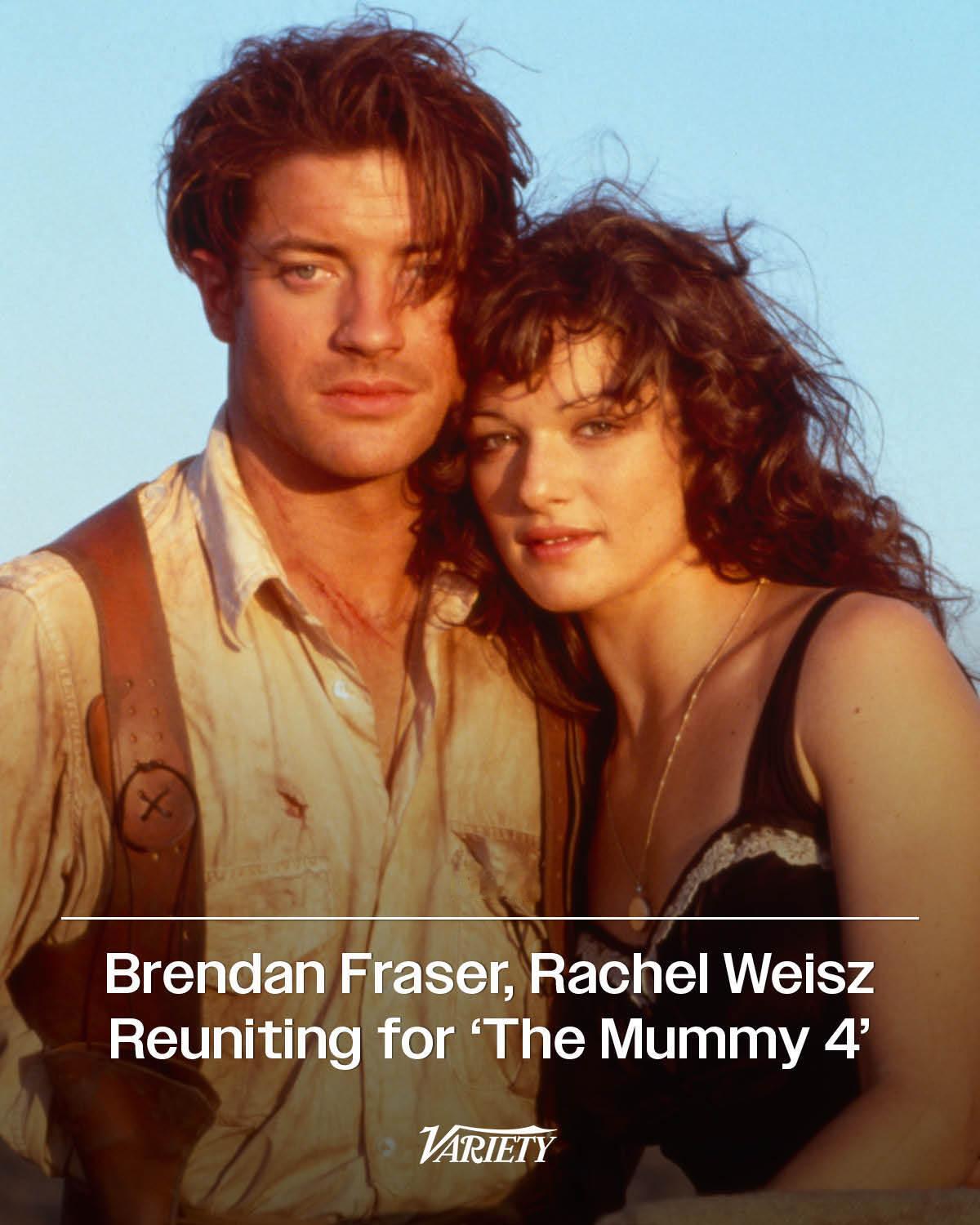 TNABO 布兰登·费舍 & 蕾切尔·薇兹确认回归电影《木乃伊4》 ​​​