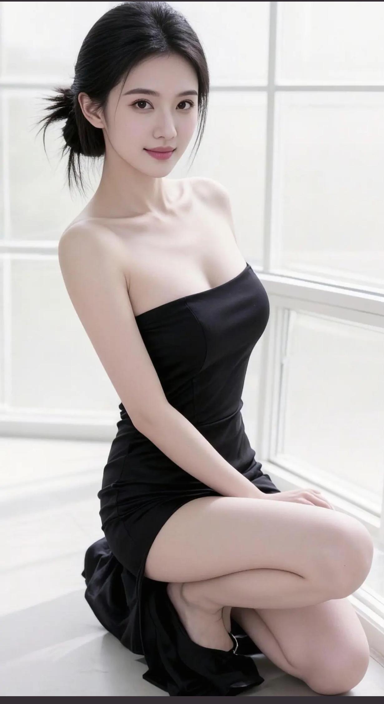 优雅黑裙，气质迷人，尽显魅力