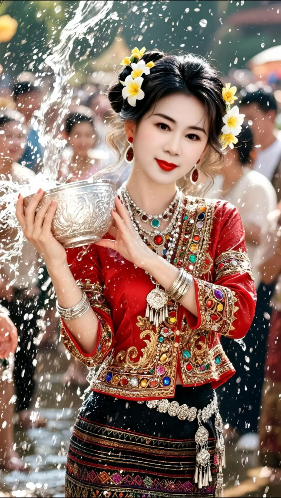 AI泼水节写真 ai创作
