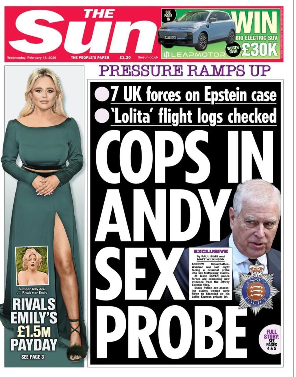 有调查，就会有逮捕的结果。英国王室为了挽回名誉，开始与自家人“切割”。
19日报