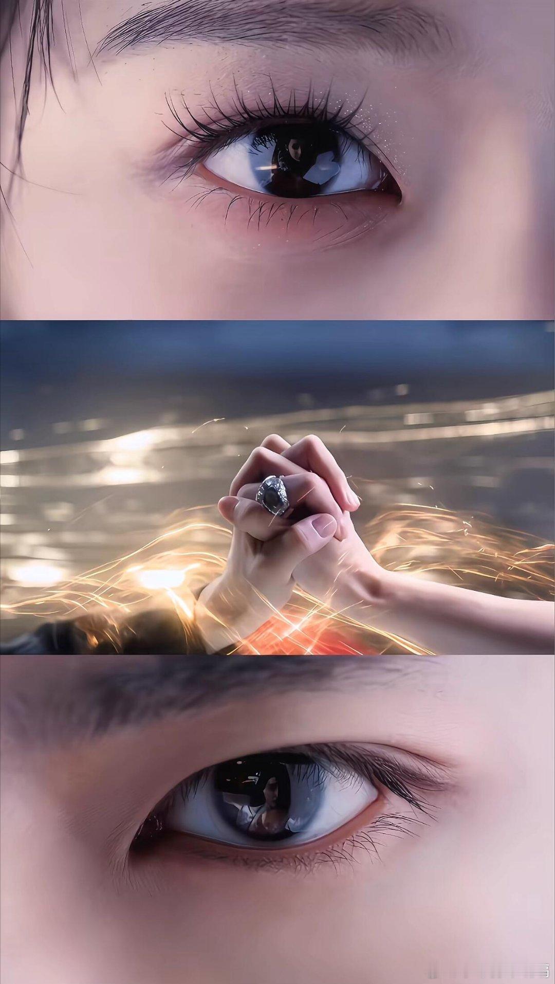 仔细看眼睛里都有对方的影子眼睛会说话，满眼都是最爱的人！这部剧，侯明昊和卢昱晓都