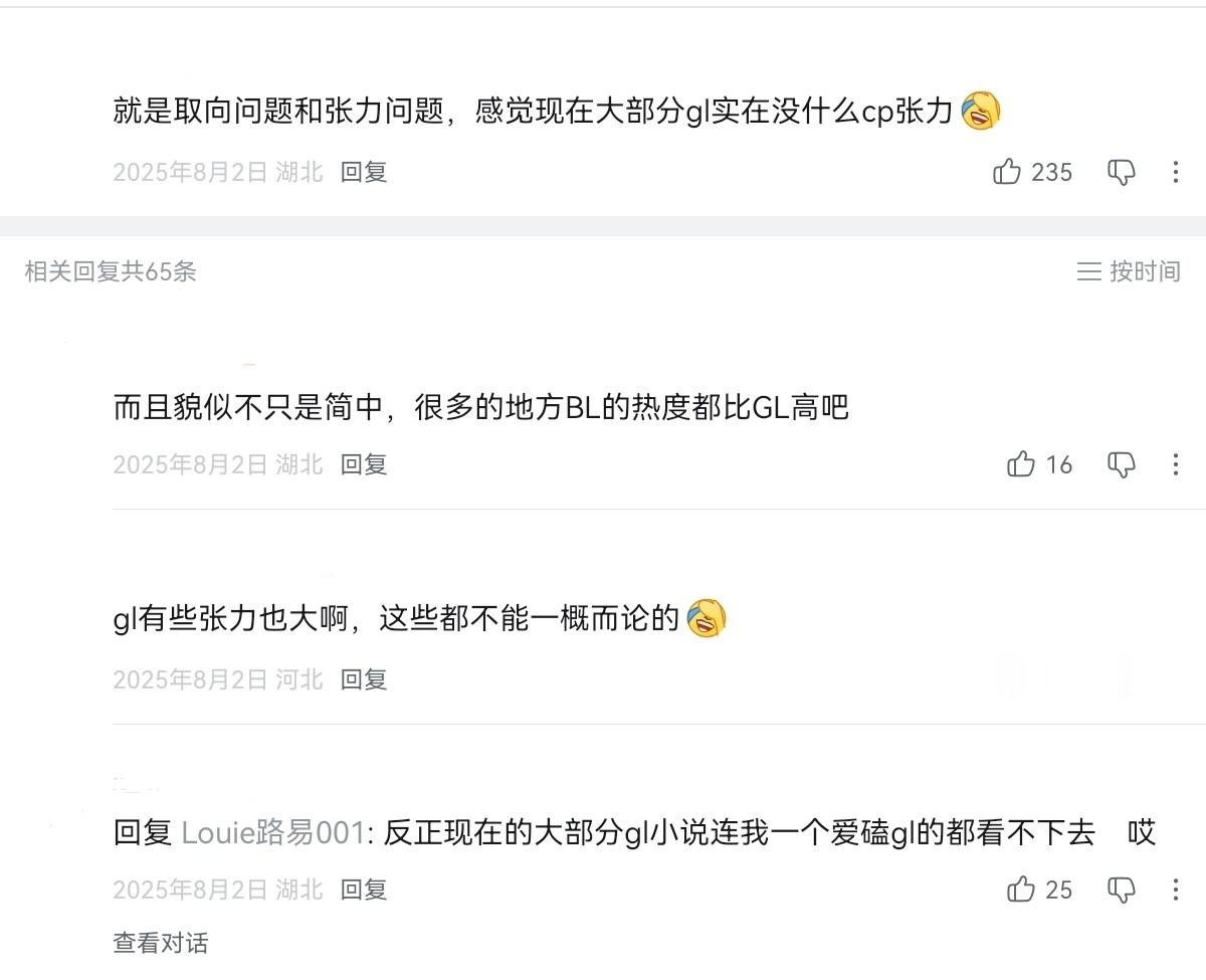 20244讨论gl热度为什么低的视频下面的话术都老掉牙了能不能换一个，爱d还要上