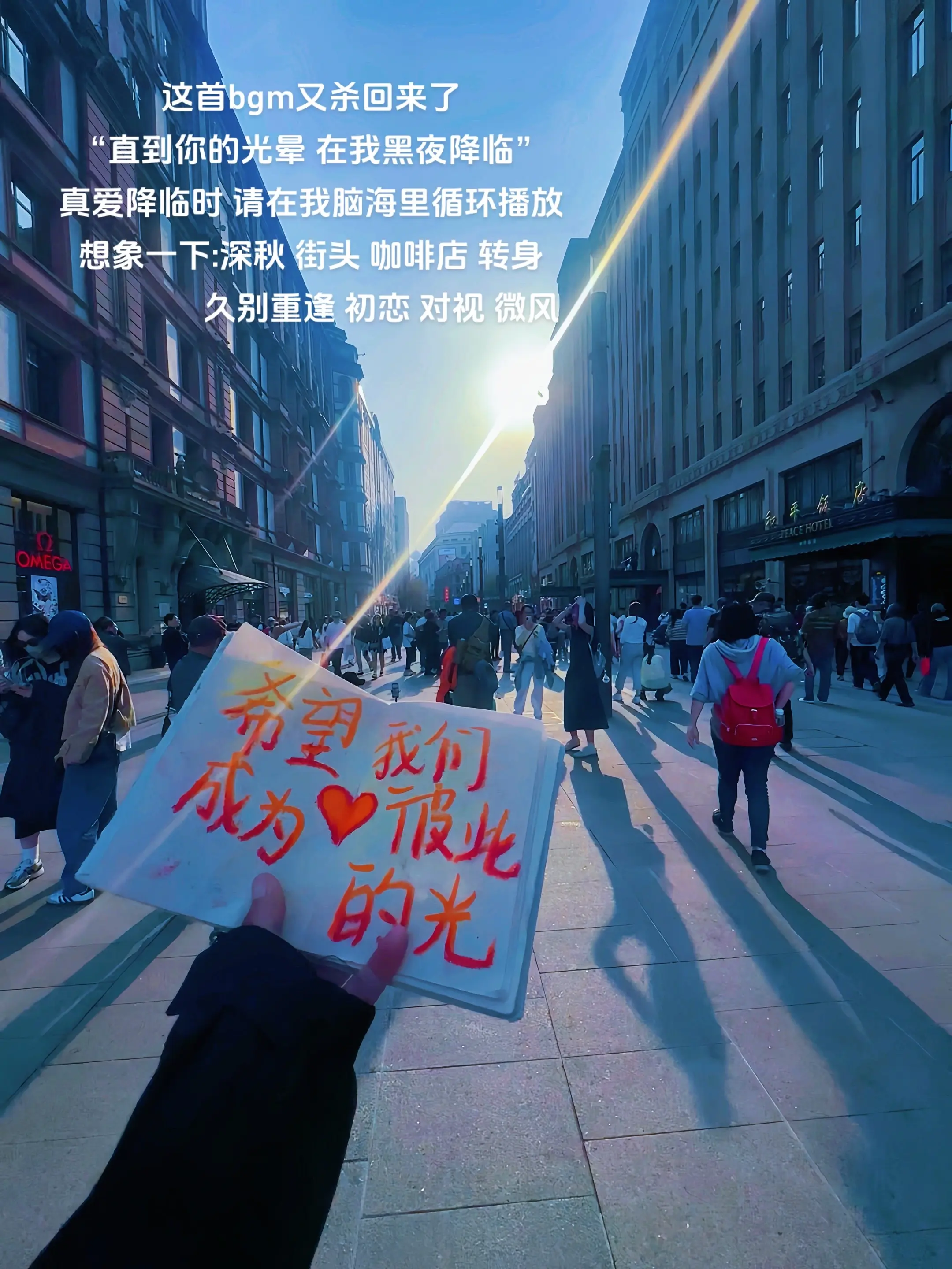 “直到你的光晕 在我黑夜降临”