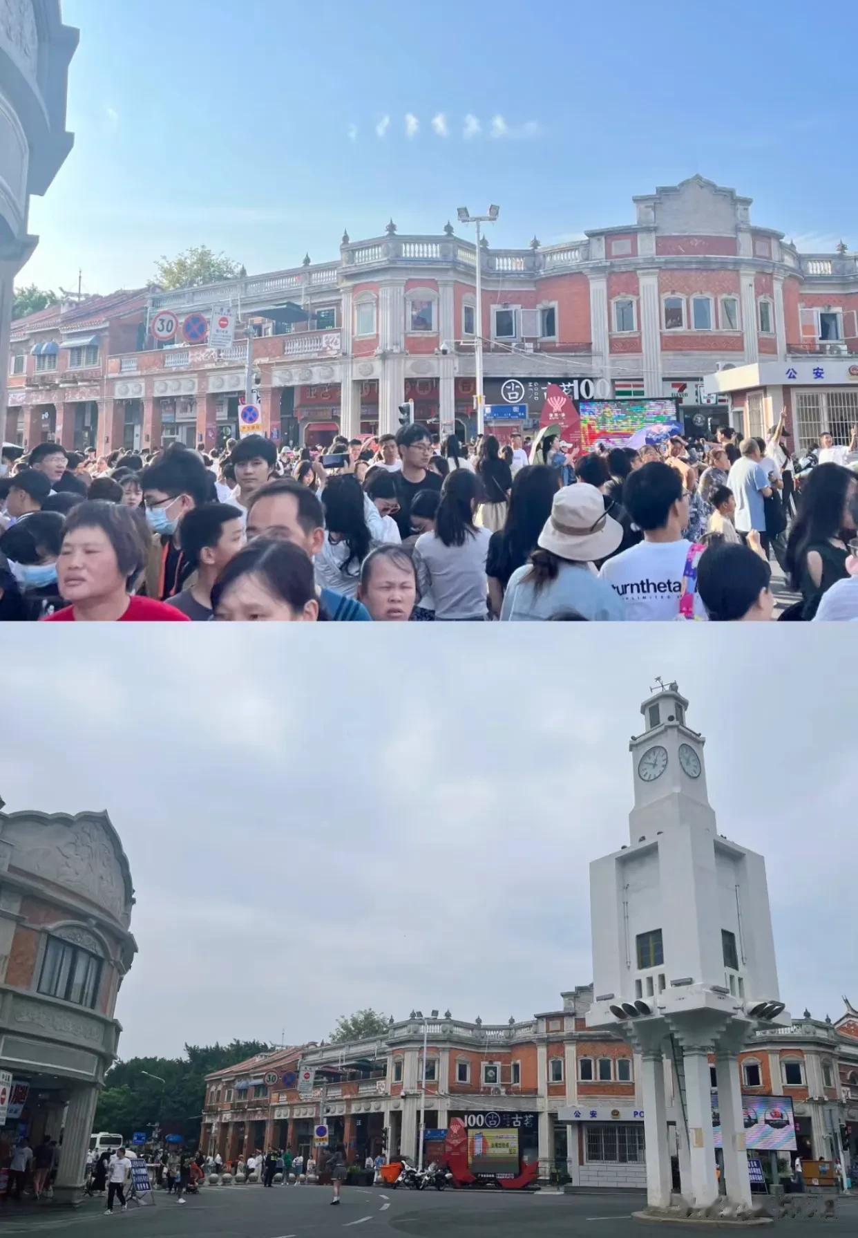 5月1日和5月3日的泉州仿佛是两个世界！
今天来到钟楼这个路口都觉得难以置信，
