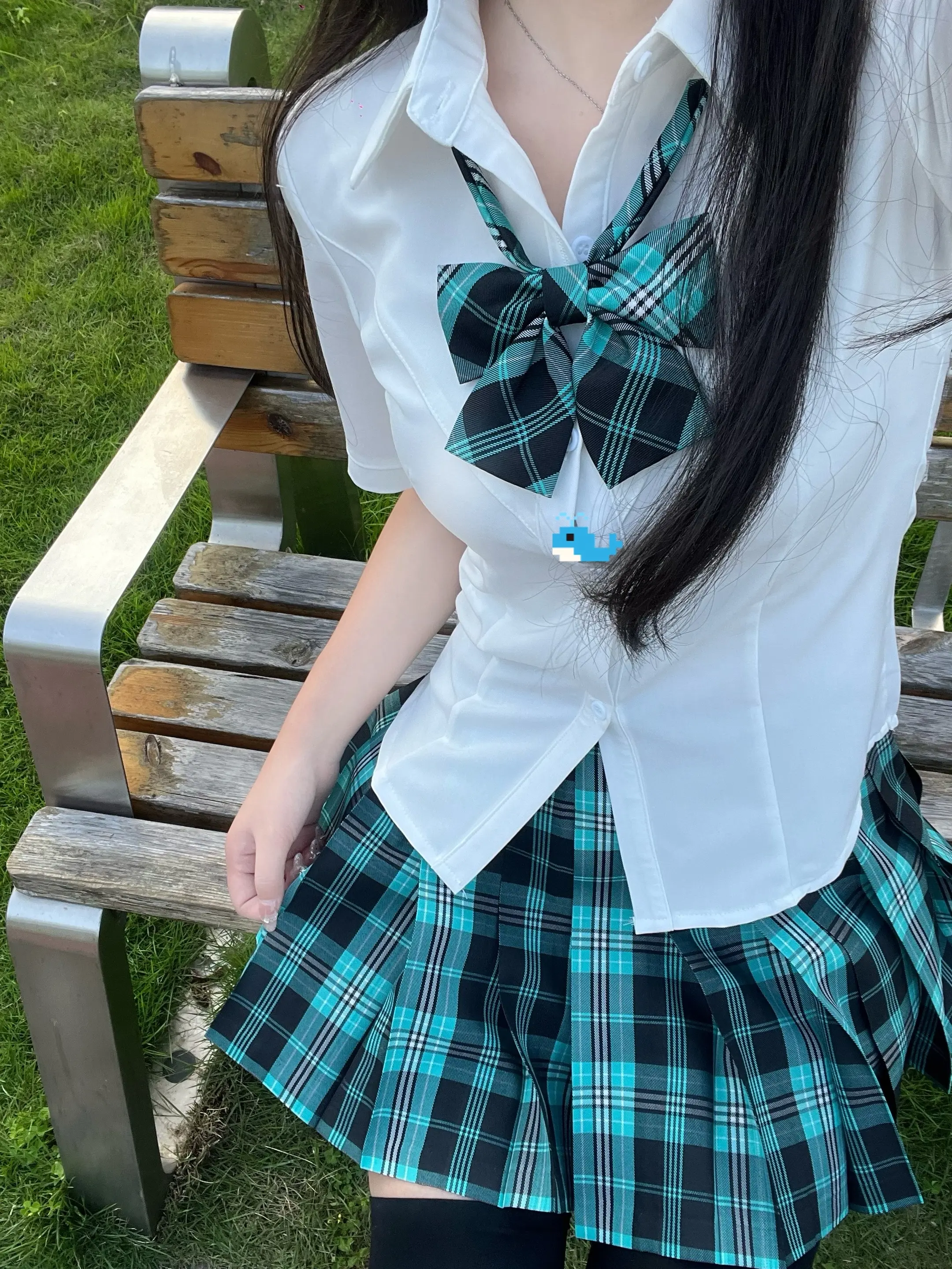 jk 学院风穿搭 jk格裙