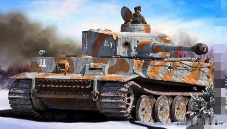 对于德三“虎”式坦克那个特殊的负重轮布置方式，虽然它确实能够让坦克的行驶变得平稳