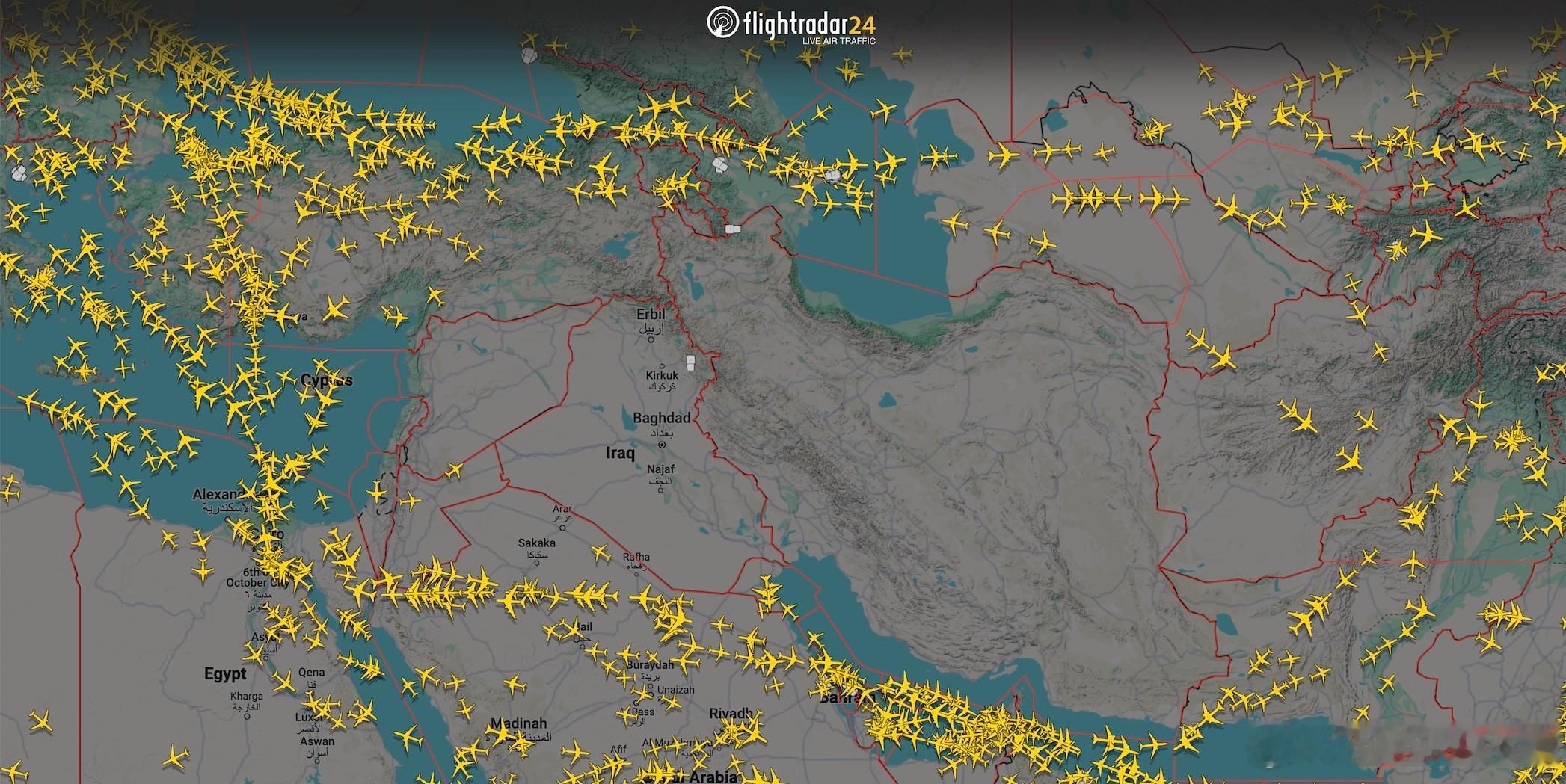 航空安全警报由于伊朗防空部队提高了警戒级别，以及德黑兰飞行情报区内误识别风险增加