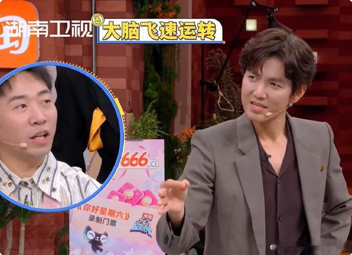 钟汉良在好六打了一晚上的碟你好星期六永远可以相信钟汉良的表现力，简单的手势被他玩