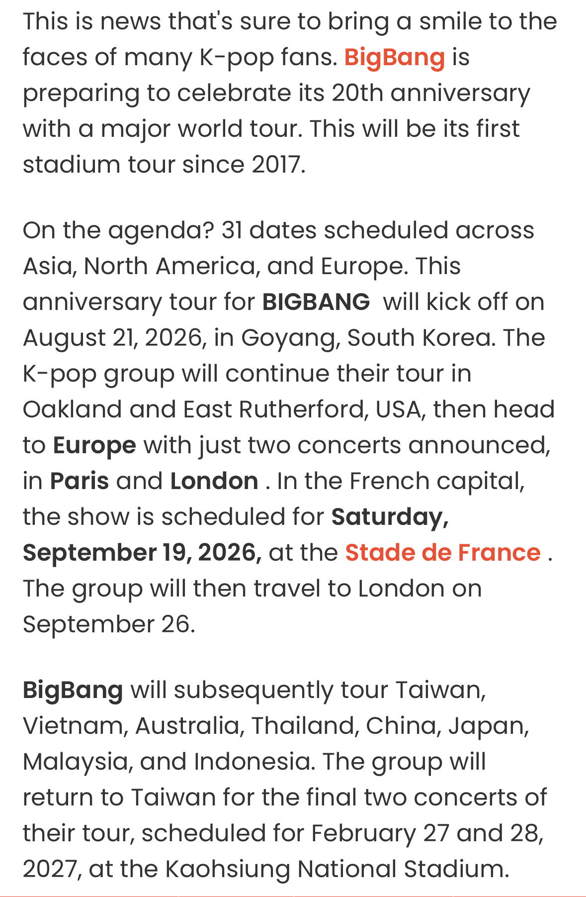 巴黎地区规模最大的生活资讯指南Sortiraparis日前发布了一篇宣传Bigb